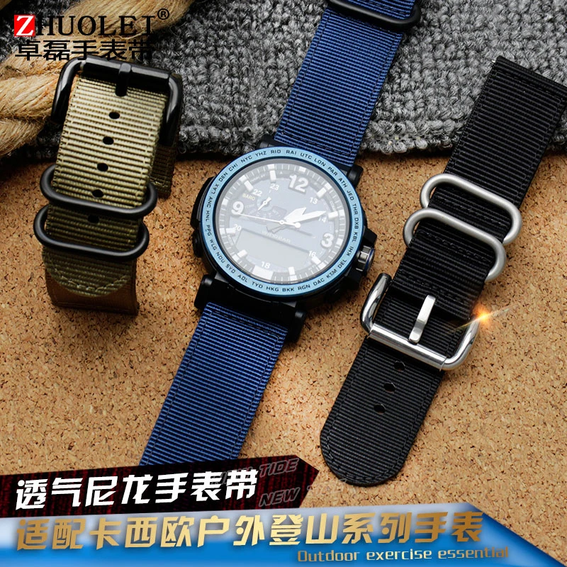 Для Casio нейлон холст часы с PRG-600YB/PRG-650/GA-2000 мужские спортивные часы цепь