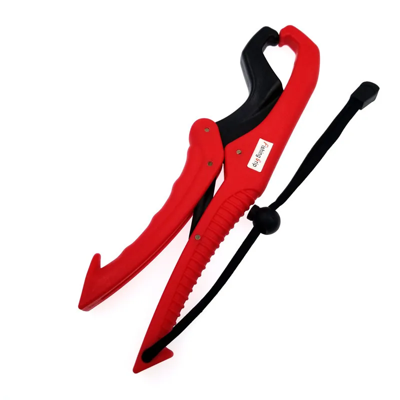 Practical Fishing Gripper Gear Tool Fish Grabber Plier Controller ABS Grip Tackle Holder Fish Clamp with Adjustable Rope