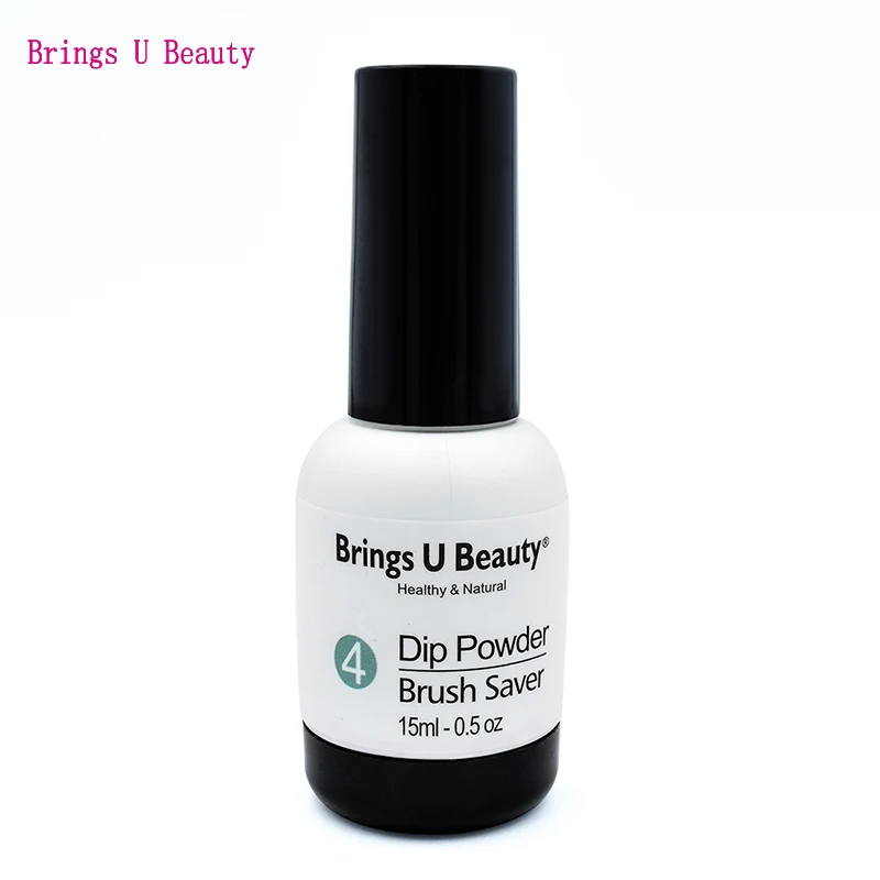 15ml Brush Saver Новое поступление фантастический блеск изменение температуры Dip порошок красный изменить белый без лампы излечения легко DIY естественные сухие цвета № 1 - Цвет: 15ml Brush Saver