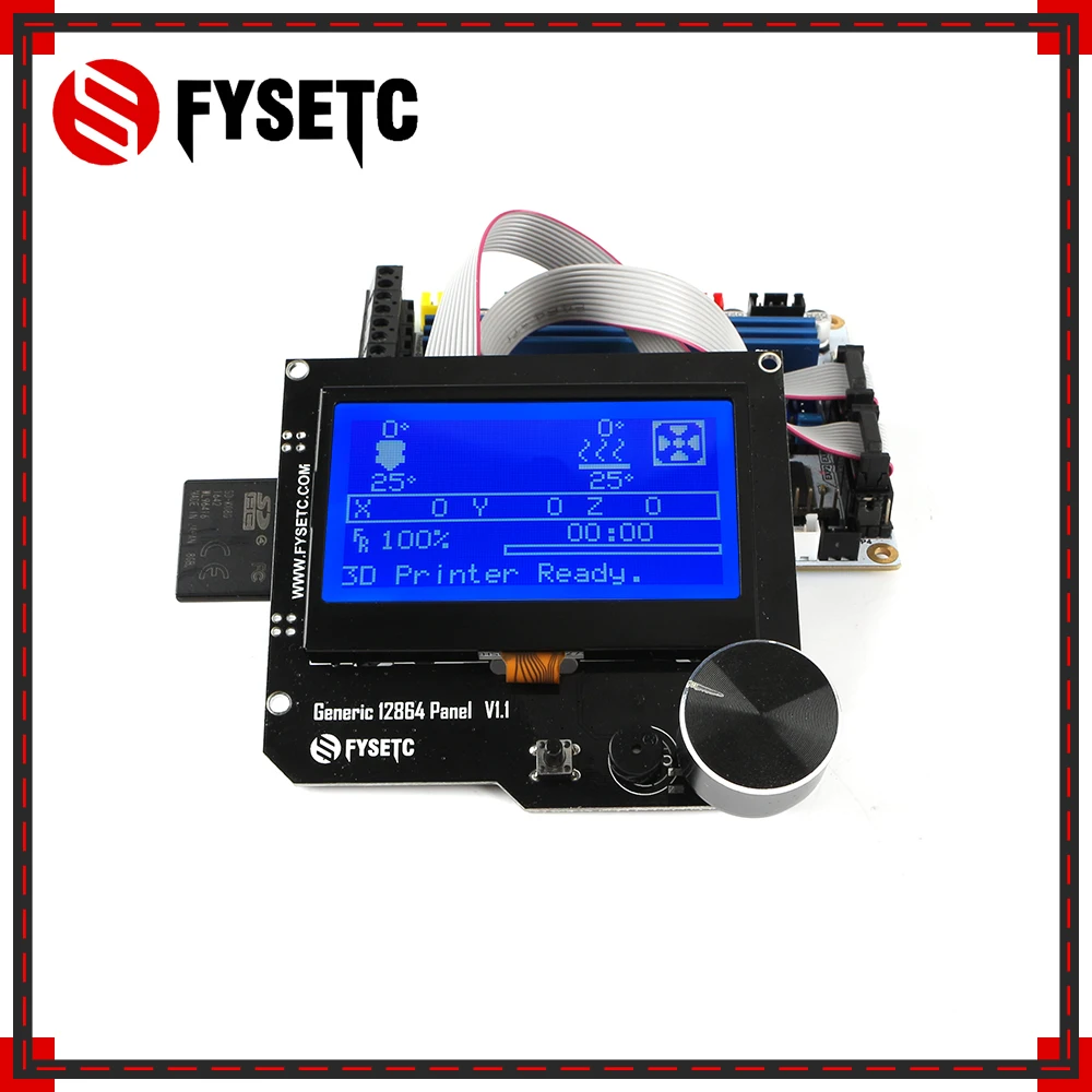 Плата FYSETC F6 V1.3 универсальное электронное решение VS SKR + универсальная 12864 панель
