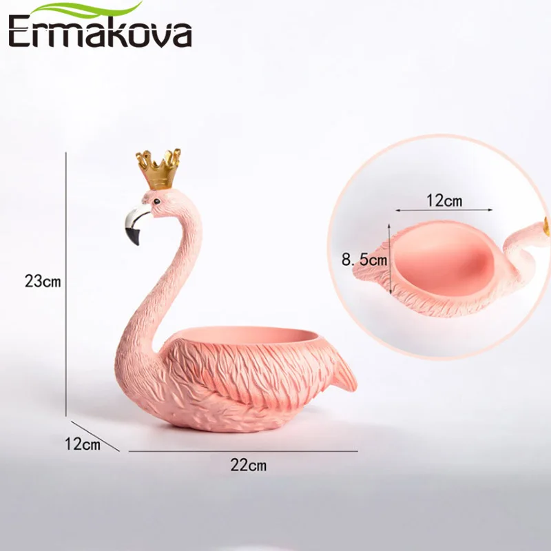 ERMAKOVA Смола Фламинго Статуэтка ремесла пара статуя рабочего стола офисное