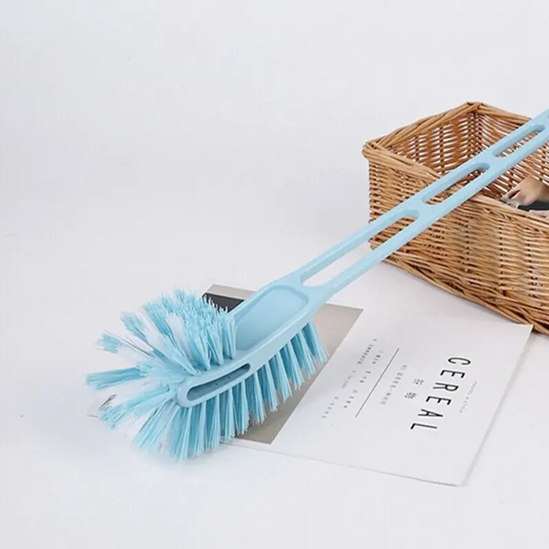 Длинная ручка зубная щетка с двумя двусторонняя для унитаза дома прочный