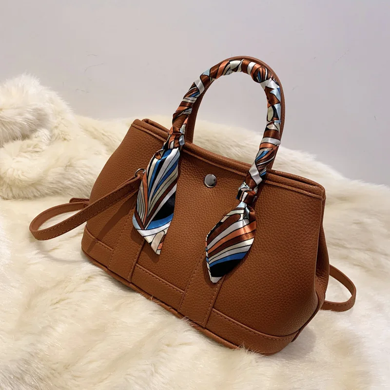 

Popular Garden Fashionable Purses Lychee Pattern Large Capacity Messenger Tote Bag Fashion Silk Scraf Designer Large Clutch Bag