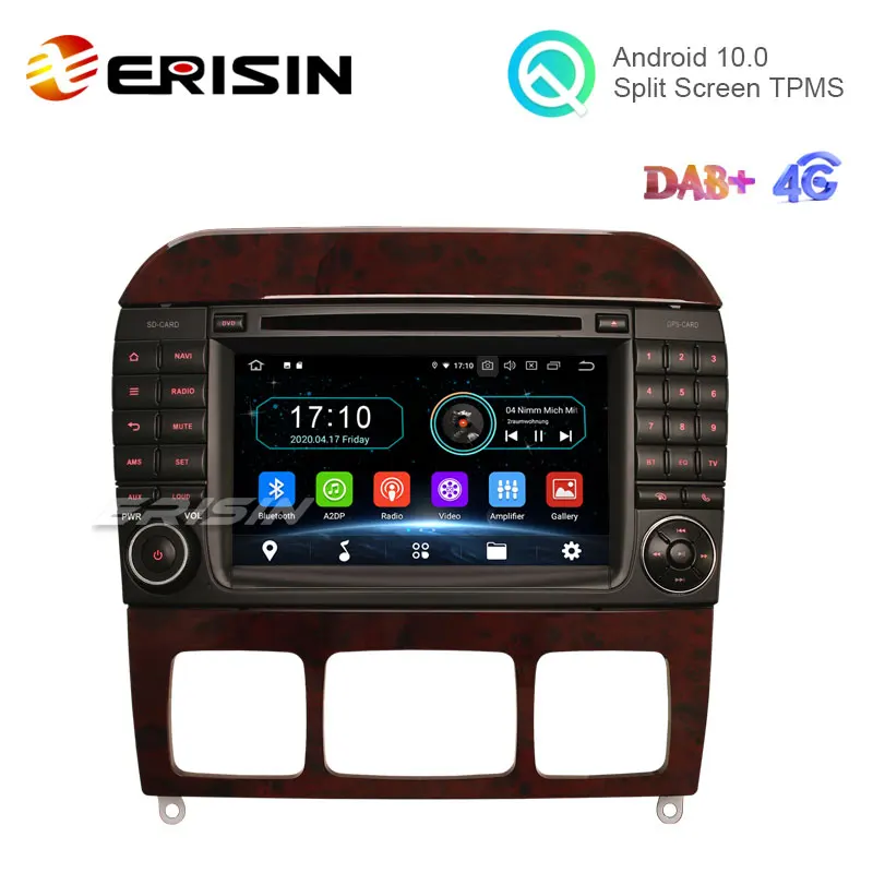 Erisin 5997 7 &quotAndroid 10 0 Автомобильный GPS WiFi BT TPMS DAB радио для Mercedes S Class W220 S280 S430 S500 S55 CL-Class