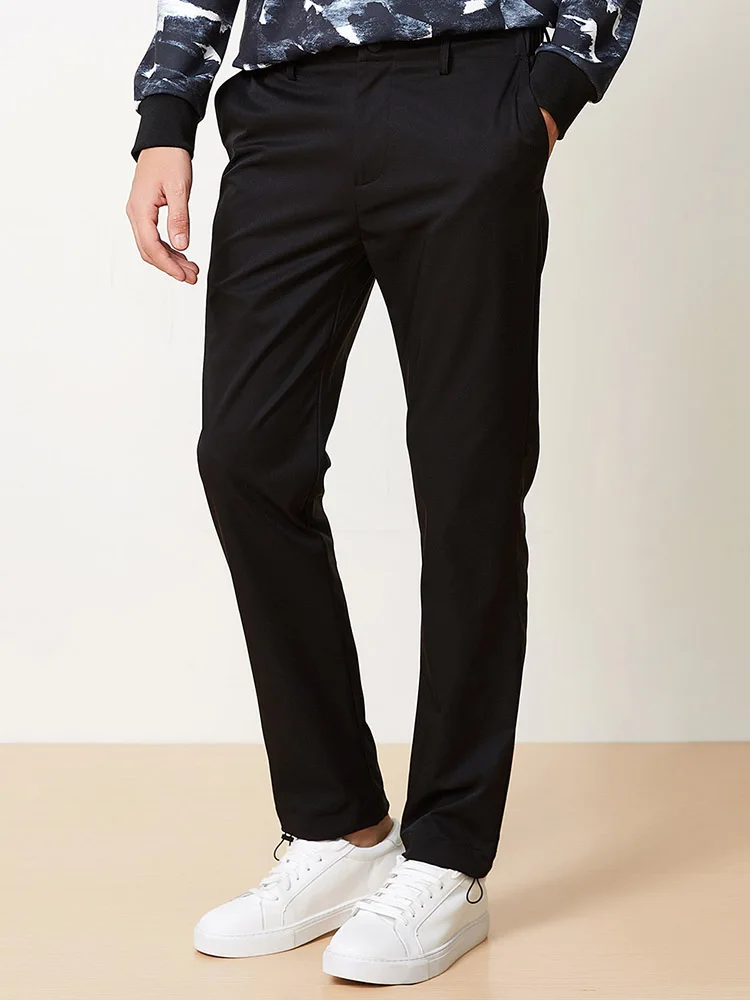 

Мужские тонкие Костюмные брюки BOSIDENG, деловые брюки, прямые стильные мужские брюки, повседневные длинные брюки LightweightB80916075