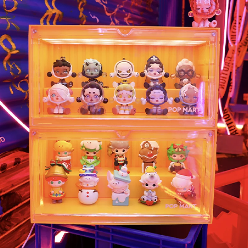 

POP MART Rectangle Luminous Container For Toys Figure Display 35cmX19cmX17cm