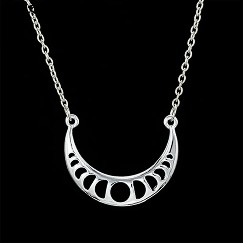 Женское ожерелье с полумесяцем и фазой Луны Очаровательное лунным затмением