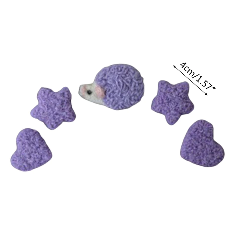 

5 Pcs DIY Handmade Baby Wool Felt Ornaments Home Party Decorations Newborn Photography Props Infant Photo Shooting