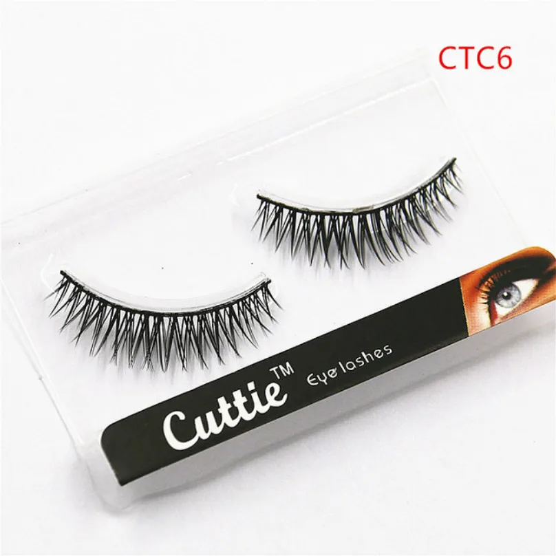 1 Pairs Sexy Thick Cross 3D Mink Hair False Eyelashes Natural/Thick Long Eye Lashes Wispy Makeup Beauty Extension Tools #CTC4 | Красота и