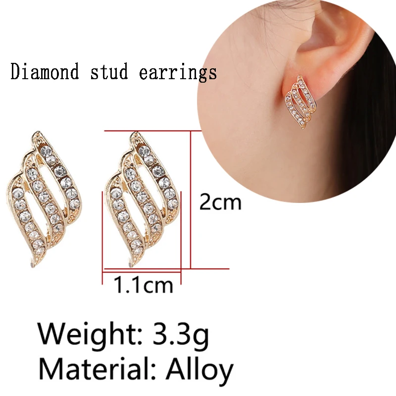 Женские серьги с перьями серебряные со стразами 2019| |