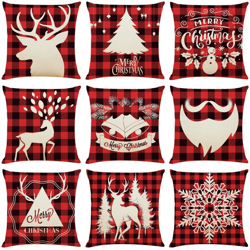 Рождественские удобные наволочки для подушек домашний декоративный чехол