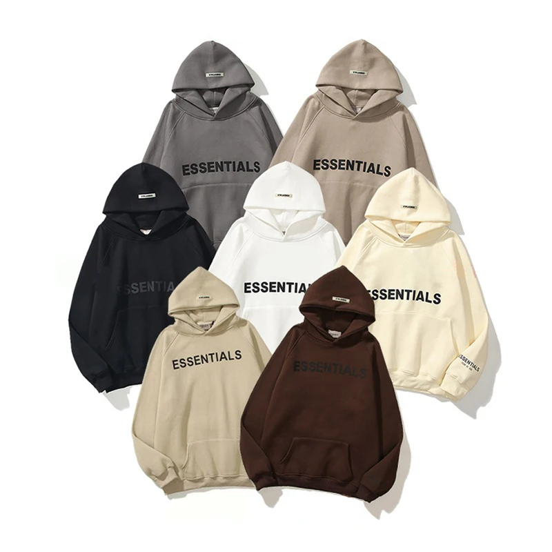 

2021 Men Women Couple High quality Hoodies Sweatshirts essentials kanye west jerry Male hip hop FOG ESSENTIALS hoodie Streetwear