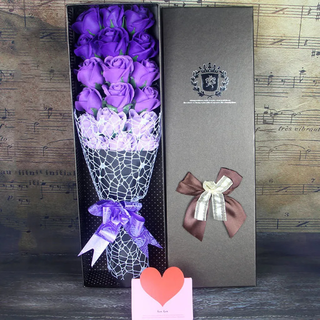 Имитация цветка розы пара свидания праздник подарки День Святого Валентина Diy