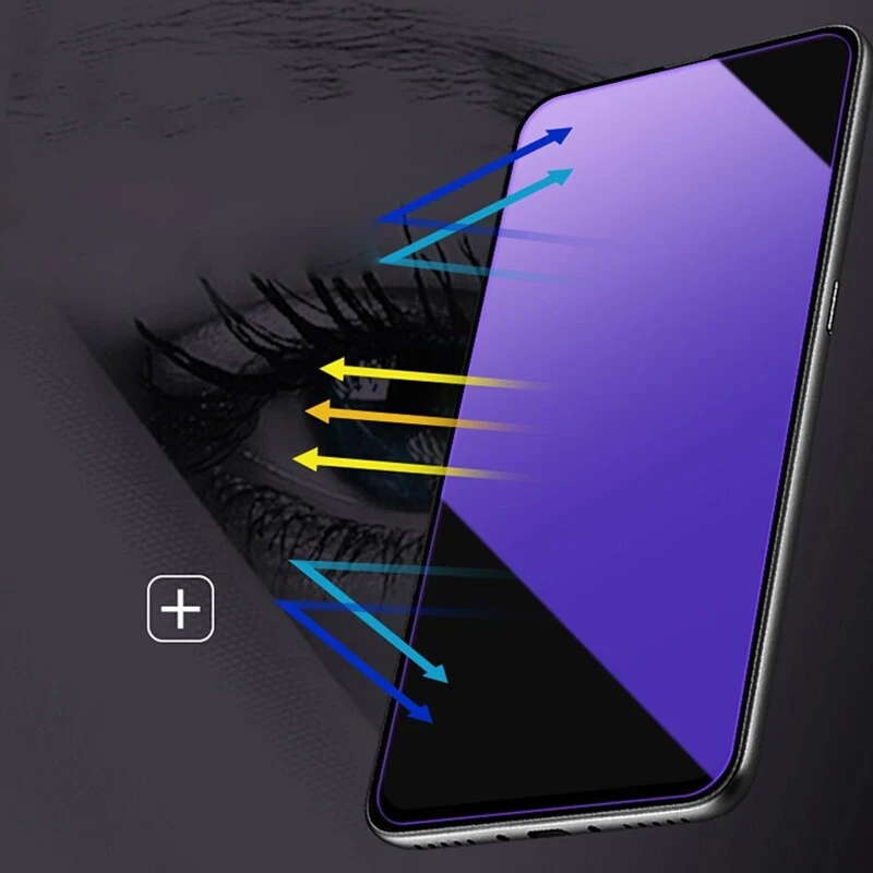 For Xiaomi Black Shark 3 Pro Anti Blue Glass 2 Helo 3S Tempered Screen Protector Full Cover Blue-ray | Мобильные телефоны и