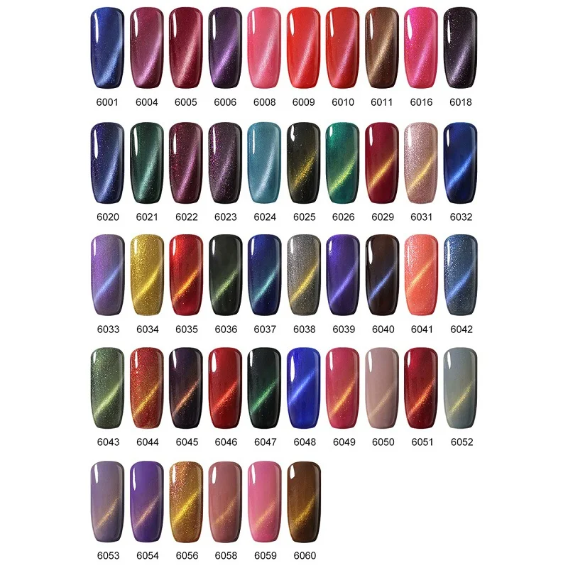 NAILCO Гель лак для ногтей кошачий глаз 10 мл Радужный цвет УФ светодиодный