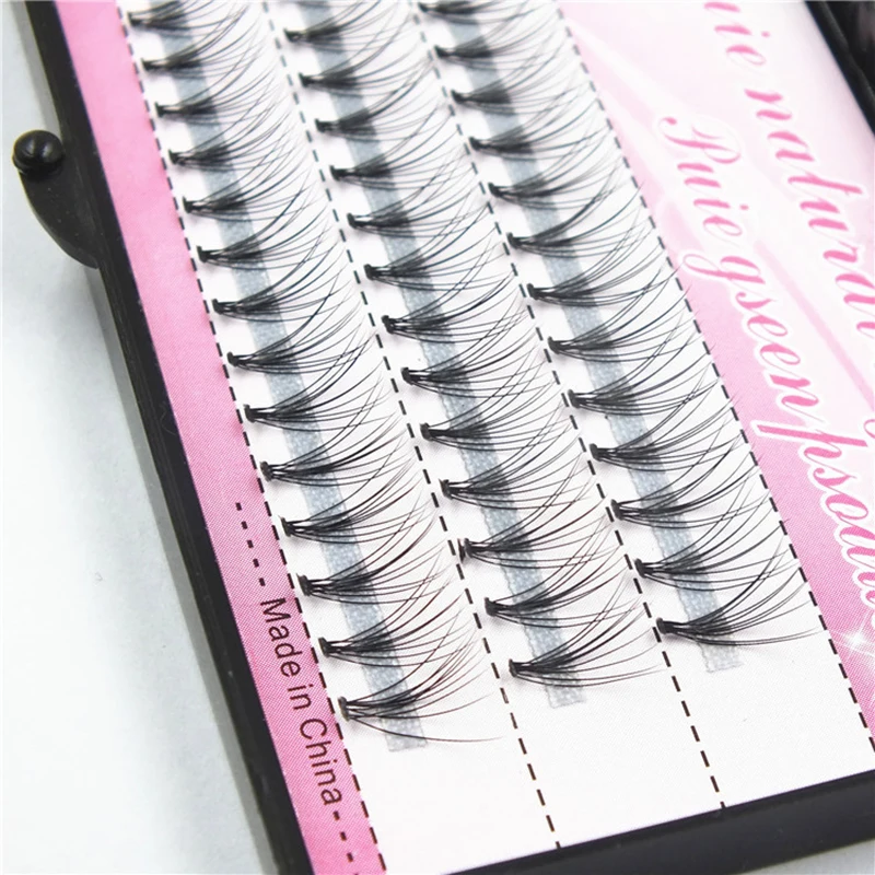 

1 Box 60 Clusters Single-Cluster Eyelashes Individual Graft Eyelash Extension Hand-Made False Supplies Professionals Lashes L4M9