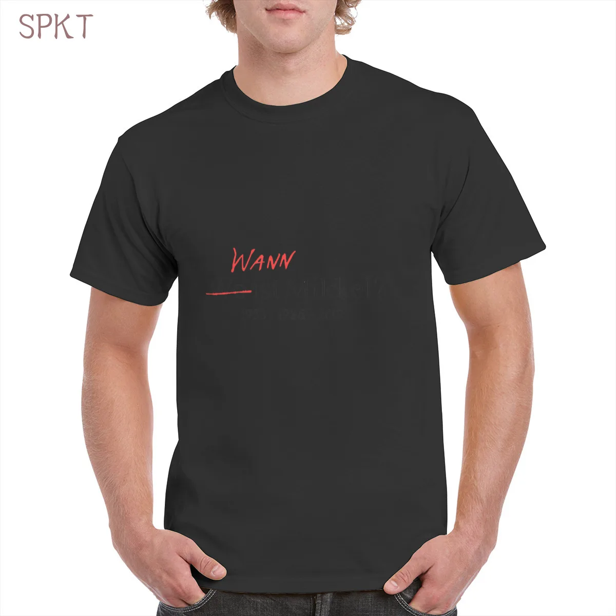 

Dark TV series Elk t shirt Top Oversized Cotton Tee Female/Man T-Shirt Letters Casual