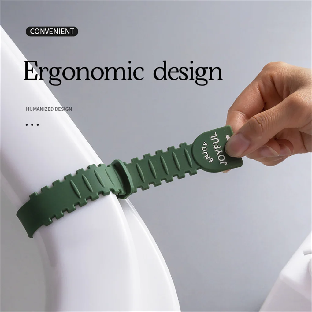 

Creativity Toilet Lid Lifter Toilet Seat Cover Handle PVC Portable Adjustable Toilet Top Lid Lifter Holder Bathroom Accessory