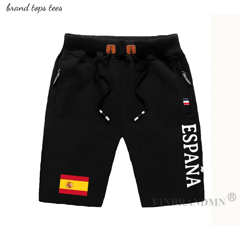 

Kingdom of Spain Espana mens shorts beach new men's board shorts flag workout zipper pocket sweat 2021 new ESP Spanish Spaniard