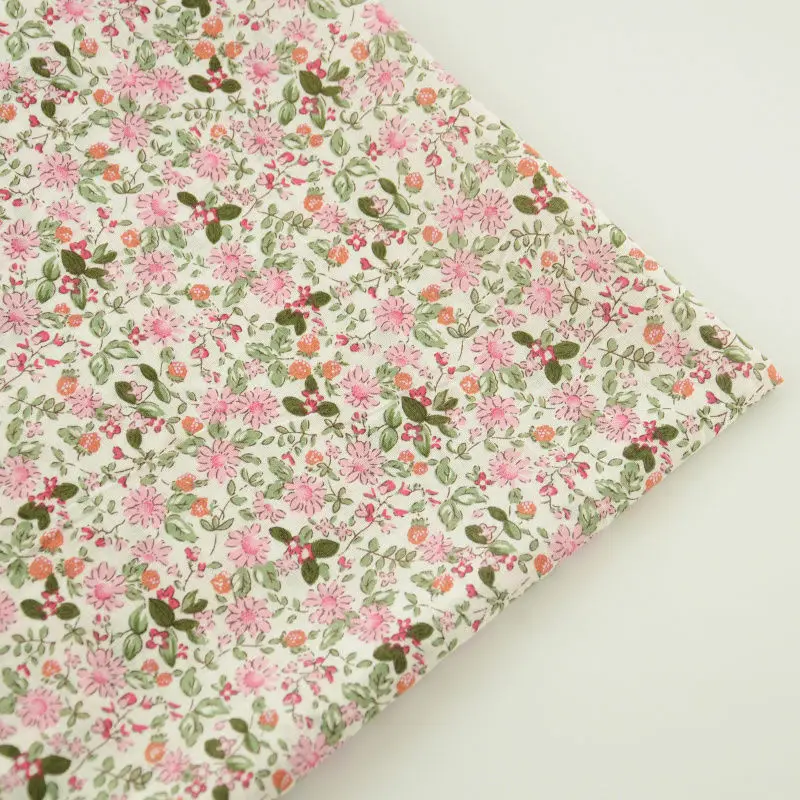 100% хлопок Ткань Лоскутное Милые цветочки конструкции Tecido s кукла Костюмы Жир