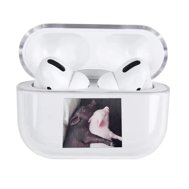 for AirPods Pro 03 Забавный ноздри узор для Airpods чехол мультфильм свинья Прозрачный Bluetooth защитный чехол для наушников для Air Pods Pro Жесткий Чехол - Цвет: for AirPods Pro 03