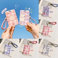 business card holder cute retractable card bank child bus card cover case