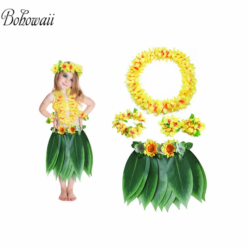 Гавайские юбки хула с искусственными цветами гибискуса для Falda Hawaiana Mujer и пляжные