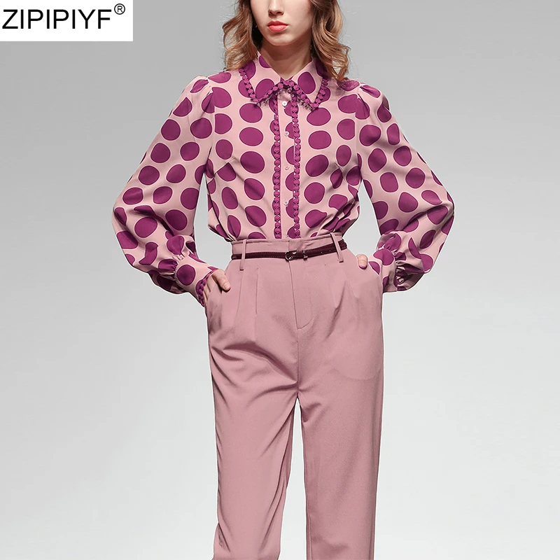 2020 Весенний новый дизайнерский комплект из двух предметов для подиума женская