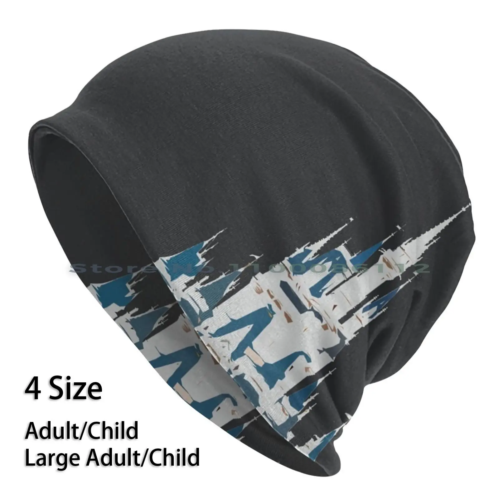 

Magic Castle Satin Black Beanies Knit Hat Gray Warm World Princess Iconic Cool Trendy Pretty Magic Castle Brimless Knitted Hat