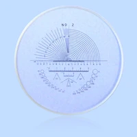 1pc microscope angle ruler x ruler stage micrometer eyepiece reticle calibration slide for angle dot ruler measurement
