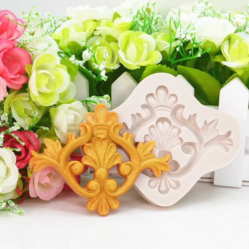 

Европейская кружевная силиконовая форма в стиле ретро для кухни, инструмент для выпечки «сделай сам», цветочный формы для шоколада, помадки...