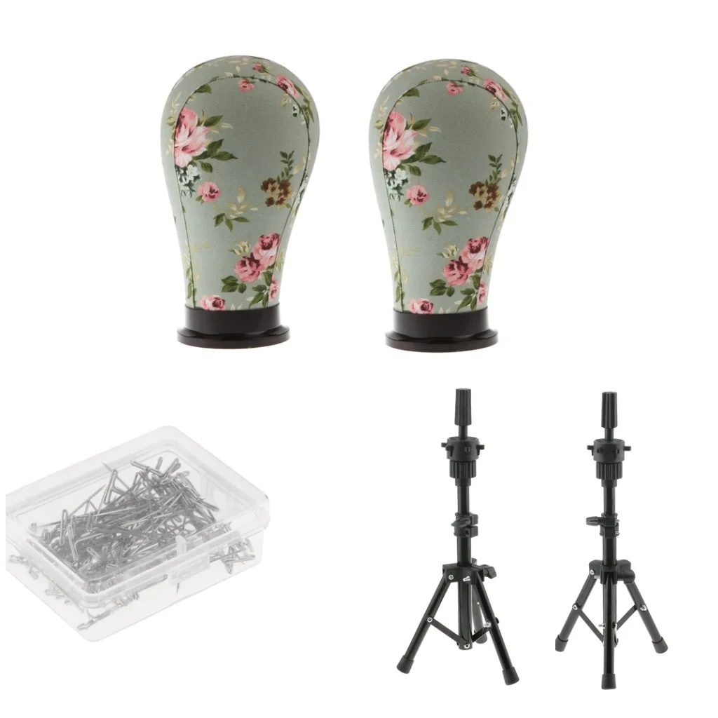 Манекен пробкового холста блок Держатель головки СТЕНД Т шпильки парик делая