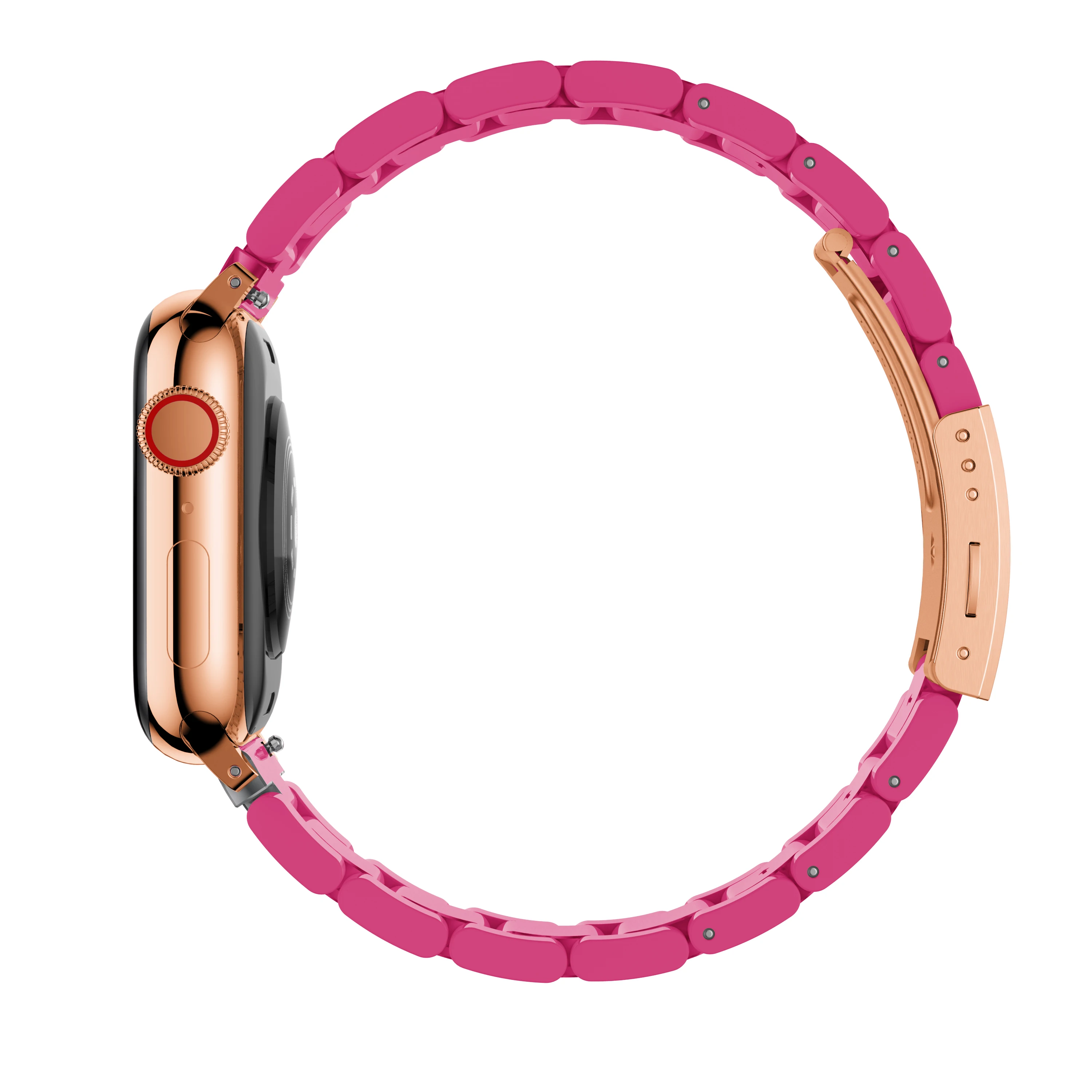 

Resin watchband smart watch for Apple watch Bracelet 38mm 42mm Replacement Stainless Steel Strap For Apple Watch 40mm 44mm