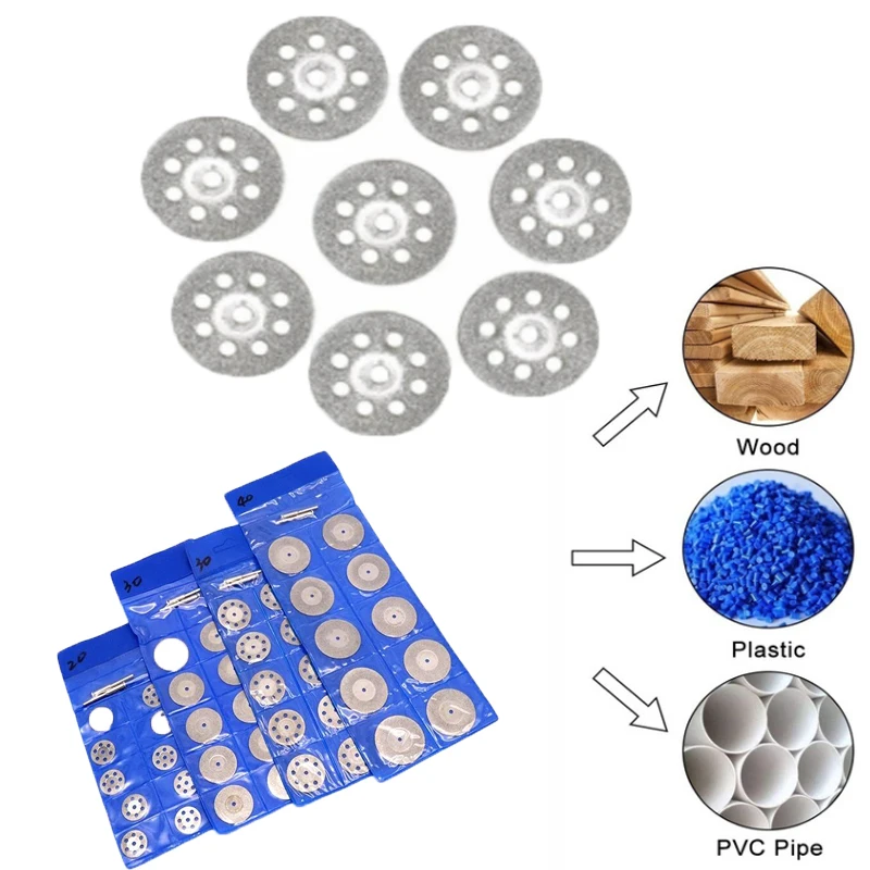 

10 шт./компл. вращающийся инструмент, лезвия для циркулярной пилы, режущие диски, алмазный диск, оправка для мини-дрели, электроинструмент