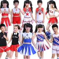 2021 10style student cheerleader uniform school girl dance costumes sports competition kids stage performance clothing 110 160cm