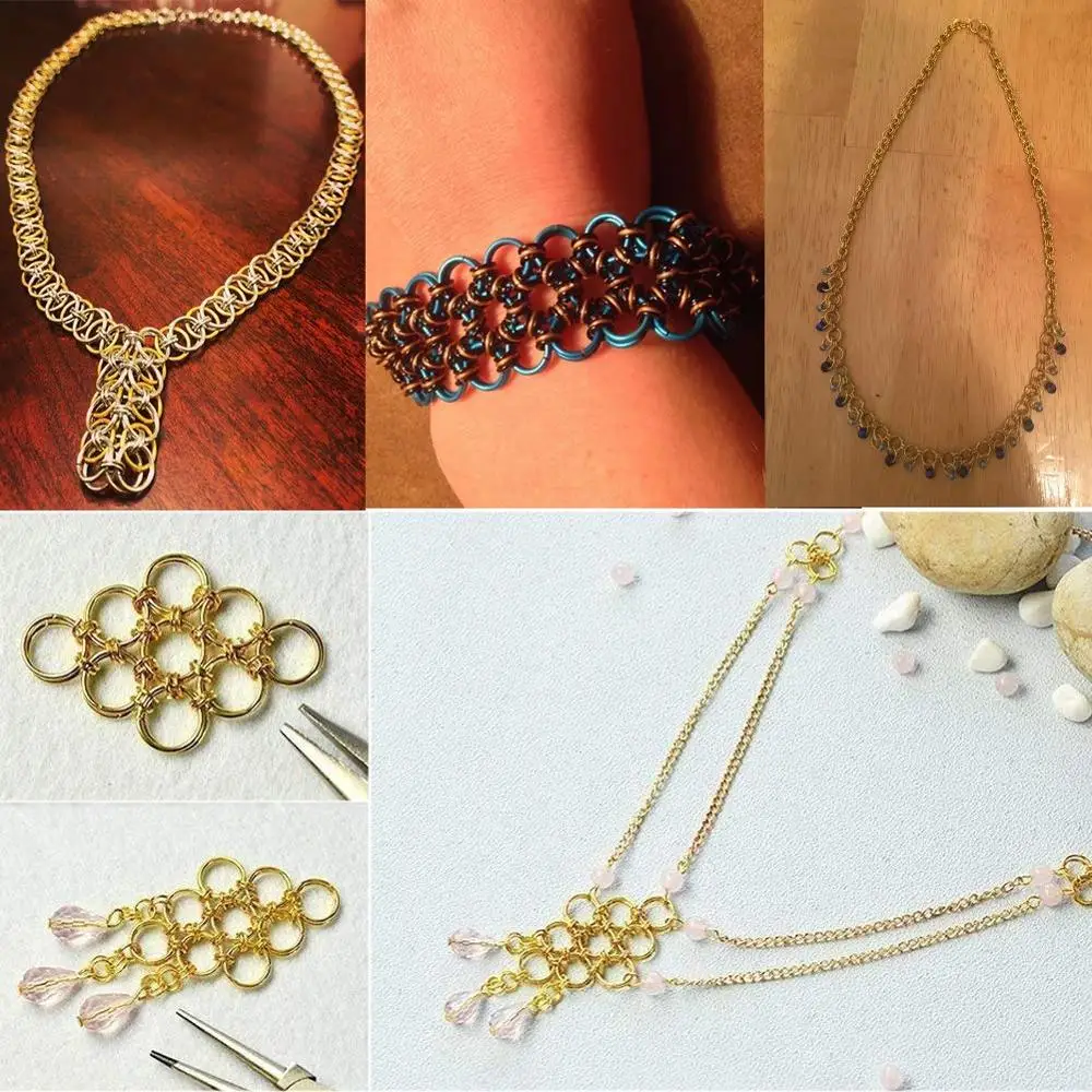 

6mm 8mm 10mm 10 Colors Aluminum Wire Open Jump Rings Connectors for Choker Necklaces Bracelet Chain Maille Jewelry Making