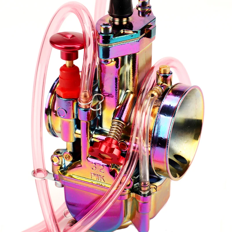 Красочный 28 30 32 34 мм мотоцикл PWK карбюратор Carburador Carb для 110cc-250cc 2T 4T двухтактный двигатель скутер грязь питбайк