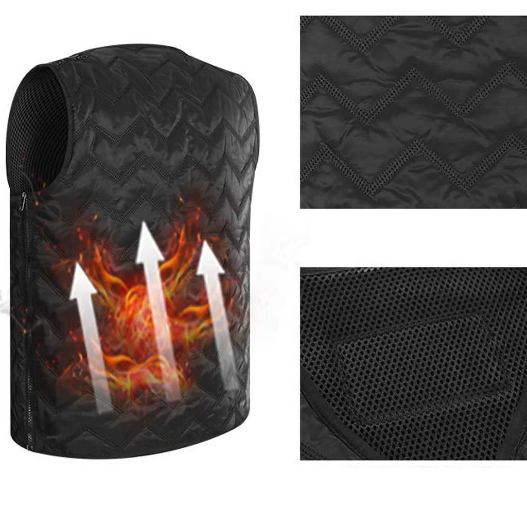 Жилет с подогревом инфракрасный жилет заряжаемый от USB подходит для зимних