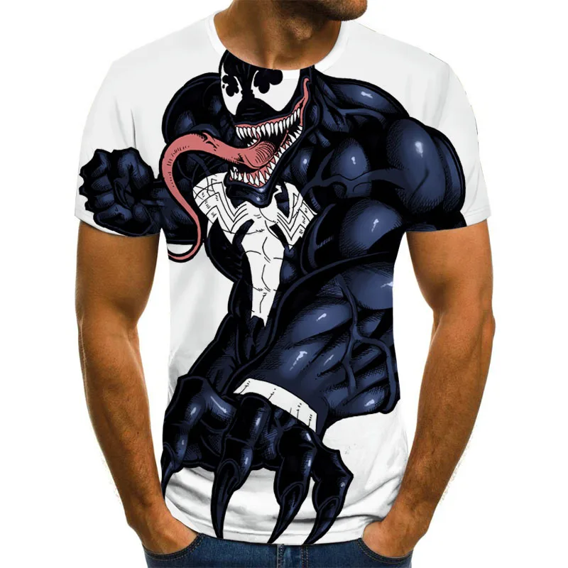 

Venom T-shirt men casual 3D printing funny cool cosplay T-shirt Harajuku street summer shirt men
