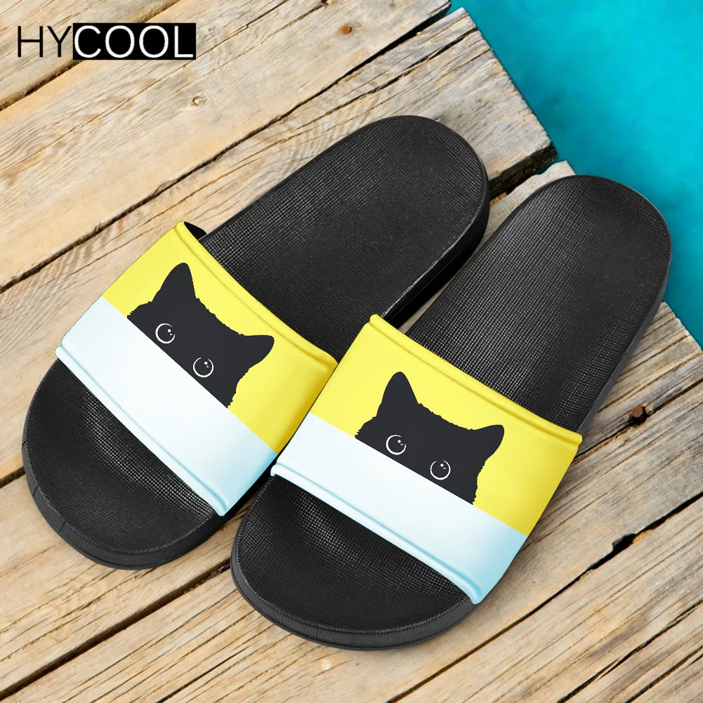 Брендовые дизайнерские шлепанцы HYCOOL унисекс пляжные для девочек с милым