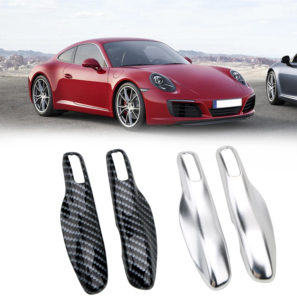 

1Pair Car Key Case Cover Shell Plastic Key Shell Holder Cover For Porsche Cayenne Macan 911Boxster Cayman Panamera