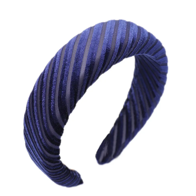 Женская однотонная повязка для волос аксессуары девочек велюровая на голову