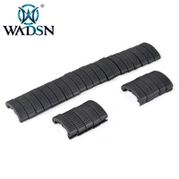 wadsn airsoft tactical weaver rubber rail covers protector mount for picatinny 20mm
