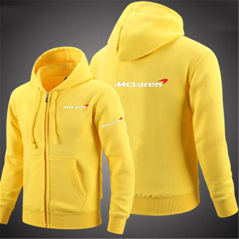 

2021 NEW Mclaren Long Sleeve Winter autumn Casual Hoodie Leisure Sweatshirt zipper men Hooded jacket hoodies coats 33