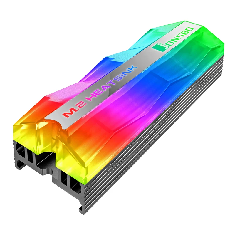 

Радиатор Jonsbo M.2 5 в 3pin ARGB, Модифицируемый настольный компьютер с RGB-синхронизацией M2 2280 SSD, алюминиевый Охлаждающий радиатор M2, охладитель