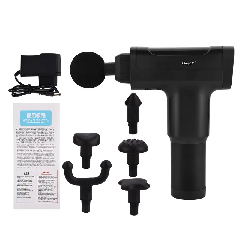 

Body Massager Gun Deep Tissue Percussion Muscle Massager 6 Gears Pain Relief Lactic Acid Release Body Slimming Fitness Device