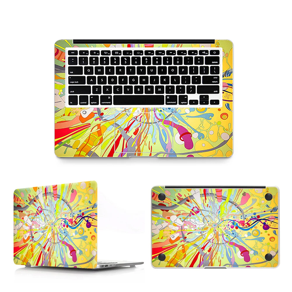 HRH 3 в 1 чехол с наклейкой на ноутбук для Apple Macbook Air Pro 11 12 13 15 дюймов защитный оптовая