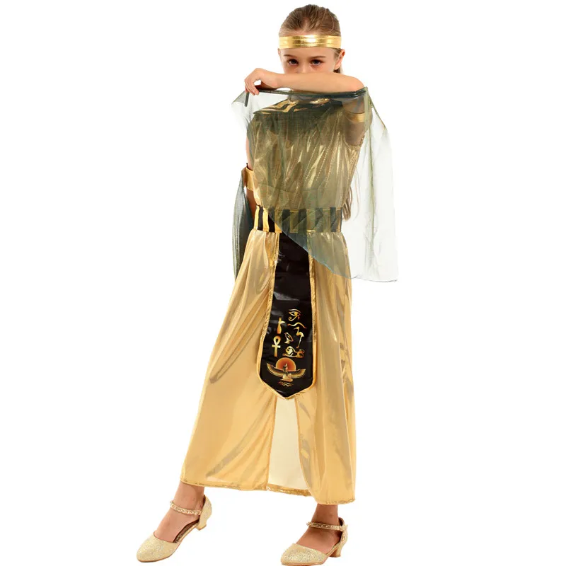 Костюм Клеопатры Детские костюмы для девочек на Хэллоуин королева Египта