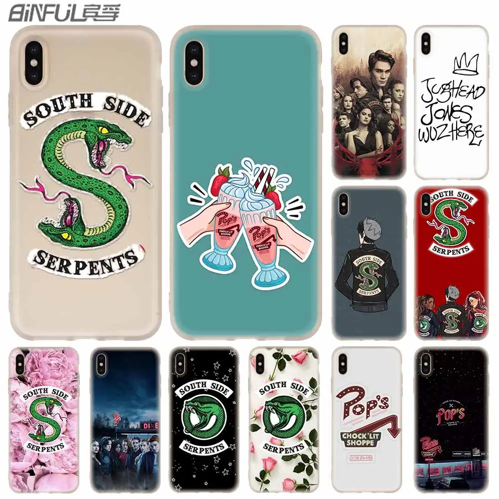 Силиконовый мягкий чехол Riverdale с змеей джугэд Джонс для iPhone 12 11 Pro X XS Max XR 8 7 6 Plus 5s SE