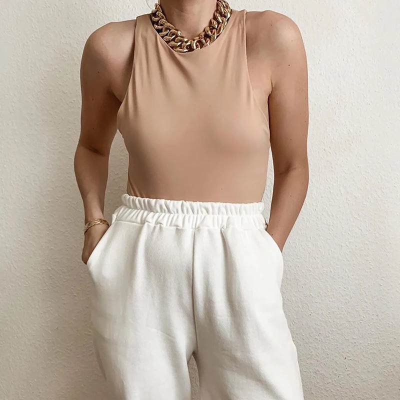 Боди женское однотонное облегающий Повседневный клубный короткий Ромпер za 4